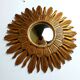 Vintage golden sunburst mirror, 1960s