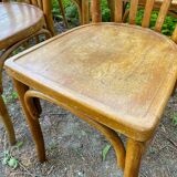 Set of 8 vintage bistro chairs 1950
