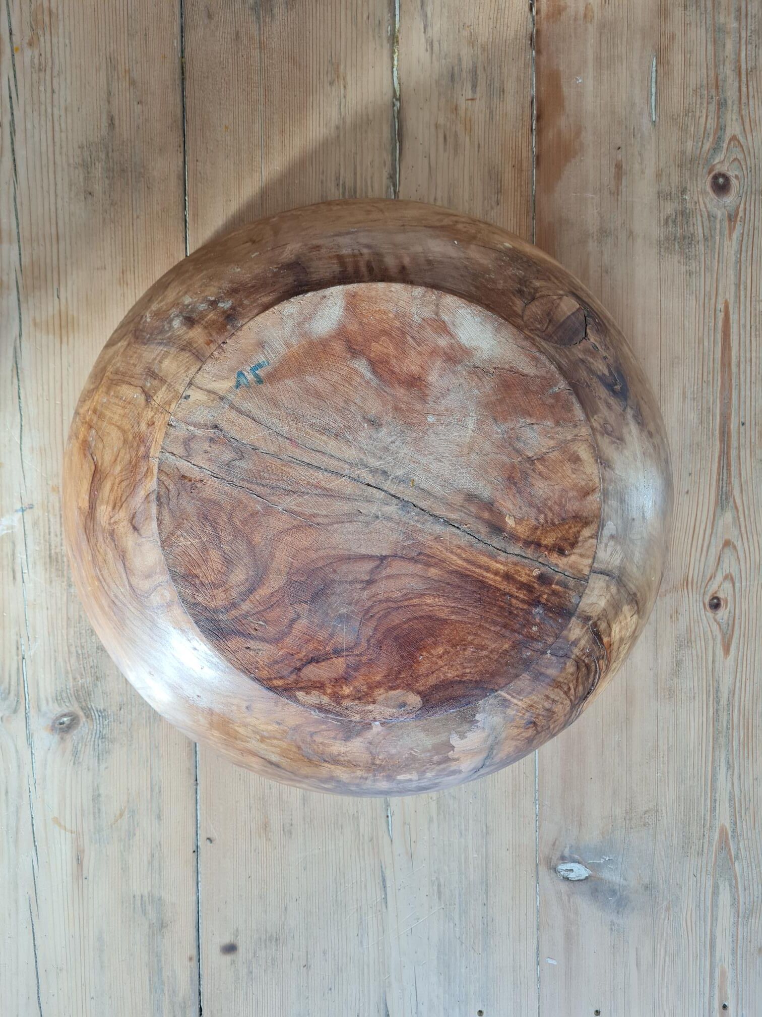Saladier en bois d'olivier véritable