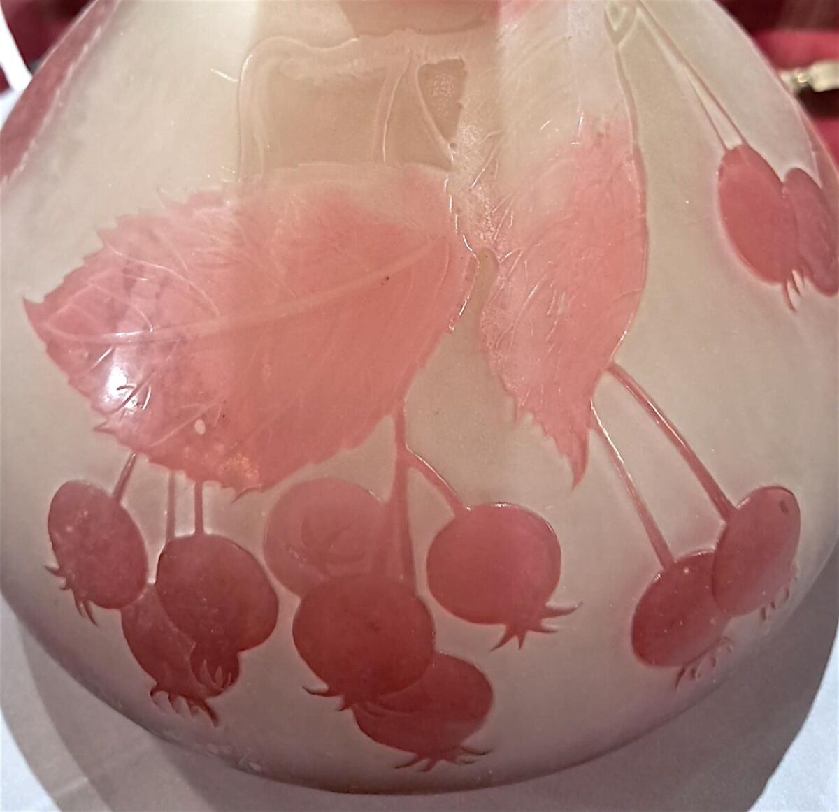 Vase with floral decoration, Gallé, early 20th century