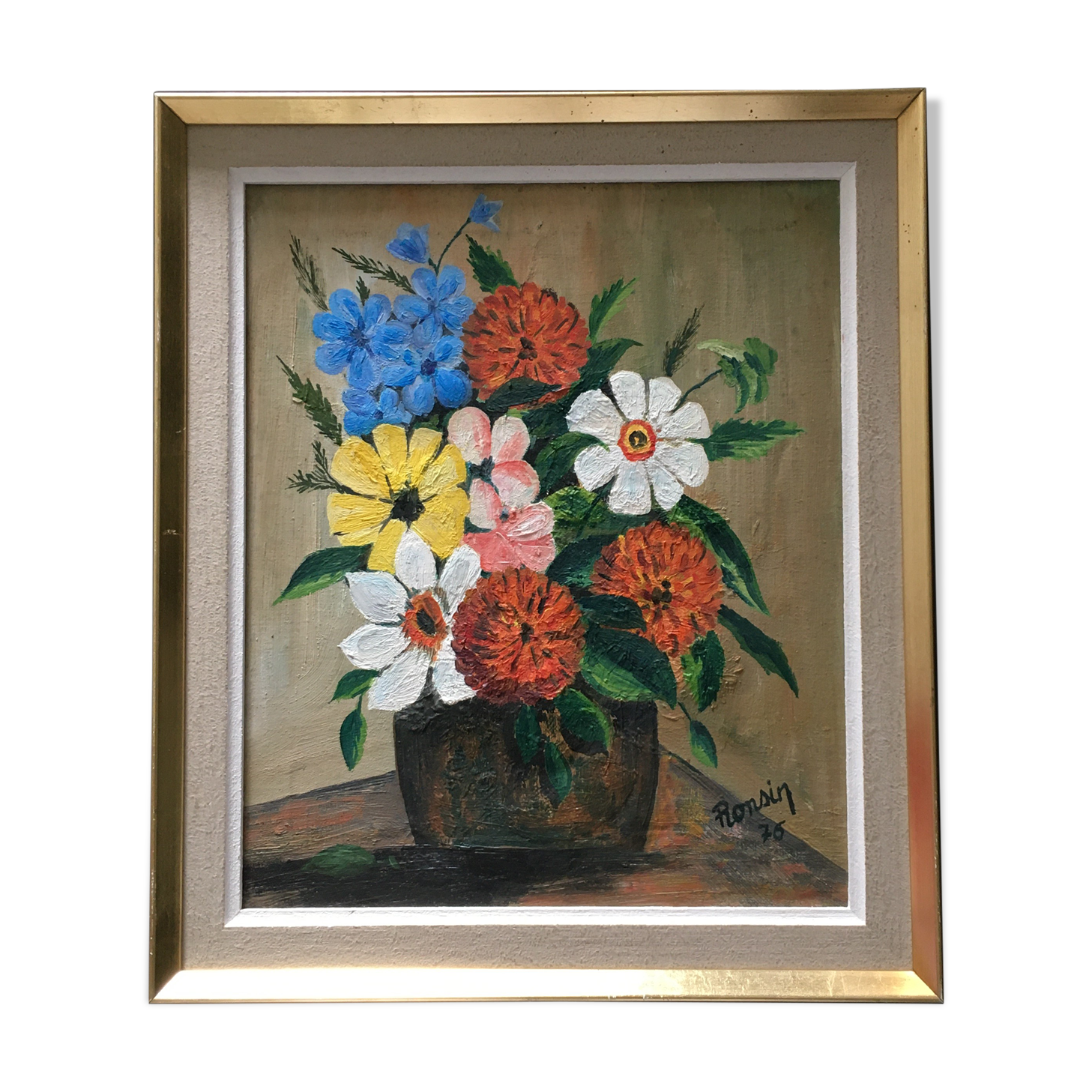 Naïve bouquet painting