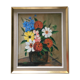 Naïve bouquet painting