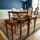 Nest of tables in solid cherry wood from the mid-20th century.