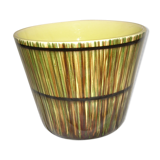 Cache pot ceramic enameled St Clement of 1960