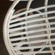 Vintage armchair in white lacquered rattan