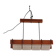 Scandinavian suspension in teak and perspex