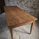 Antique French farmhouse dining table in oak and poplar, 1850–1900