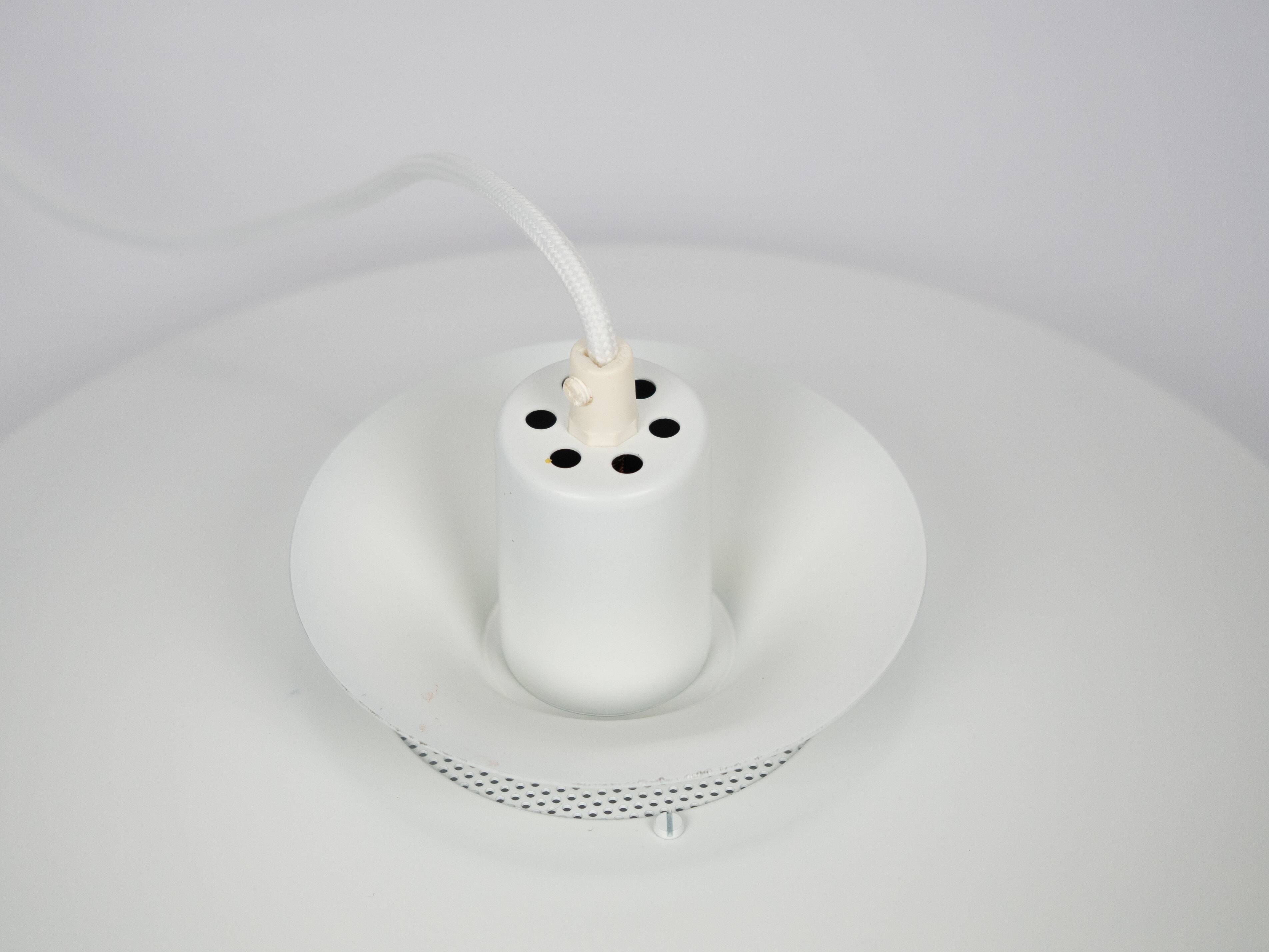 Pair of 2 vintage pendant lamps Volga by Kurt Wiborg, Jeka, 1980s