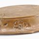 Dish basket art deco metal floral decoration