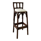 Tabouret rotin vintage