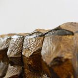 Pair of coconut mosaic shell plant holders