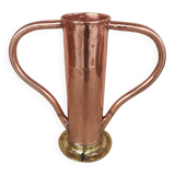 Vase with copper handles