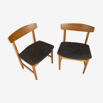 Paire de chaises de Borge Mogensen Oresund