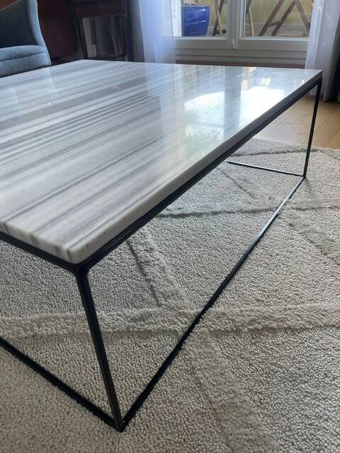 Marble coffee table