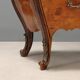 Paire de commodes anciennes style baroque en noyer XIXe siècle
