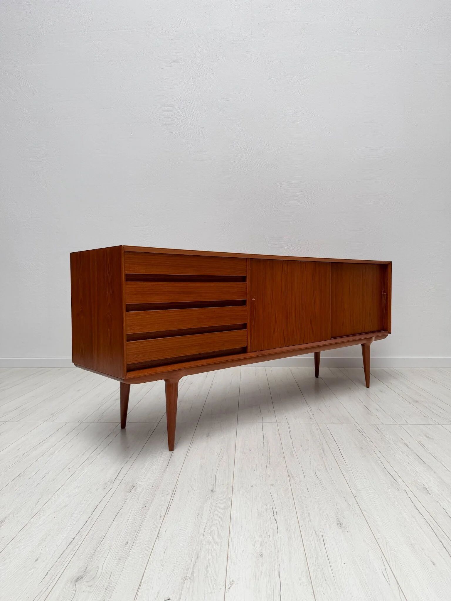 1960s vintage Gunni Omann model 18 Danish design teak sideboard for Omann Jun