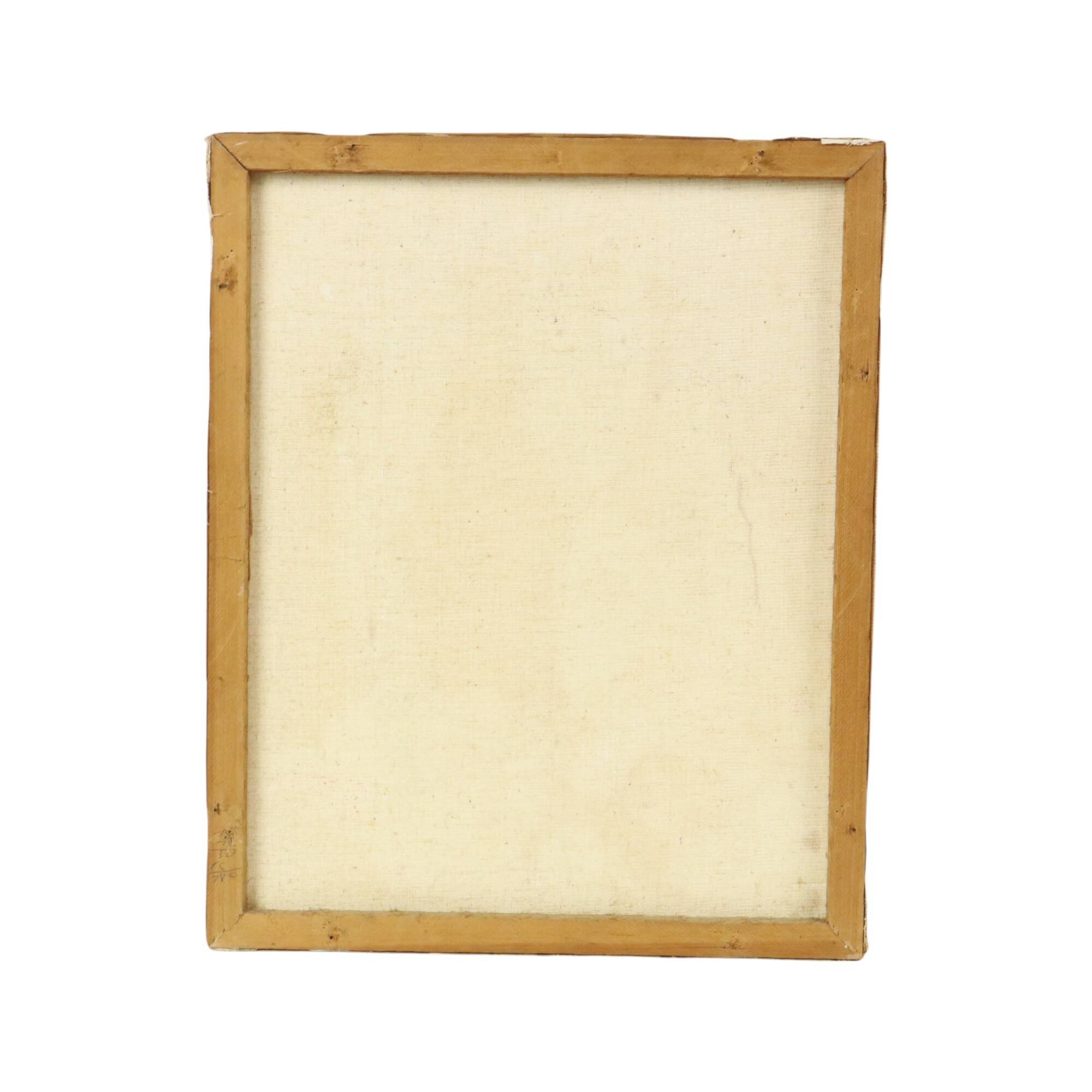 Still Life with Wine and Fruit Painting Oil on Canvas Signed