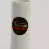 White vase with flowers vintage Thomas