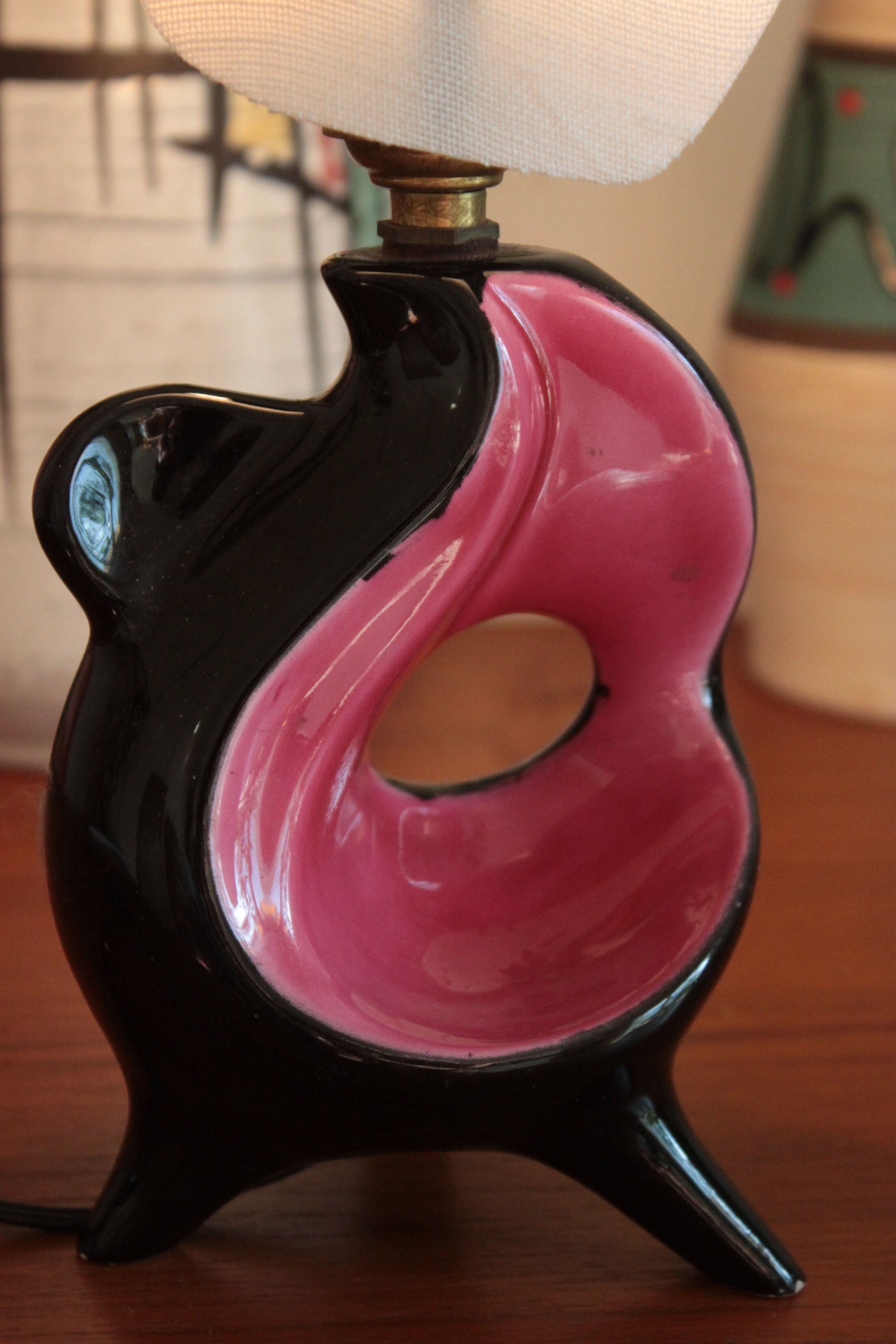 Cute and small ceramic bedside lamp / Ocean Monaco