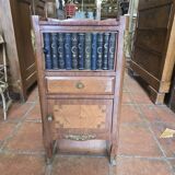 Fake book bedside table with doors