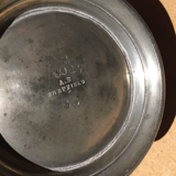 Tin teapot a.b. sheffield number 3027