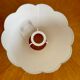 Lampshade in old white linen