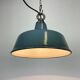 Industrial grey enamel pendant lamp, 1960s
