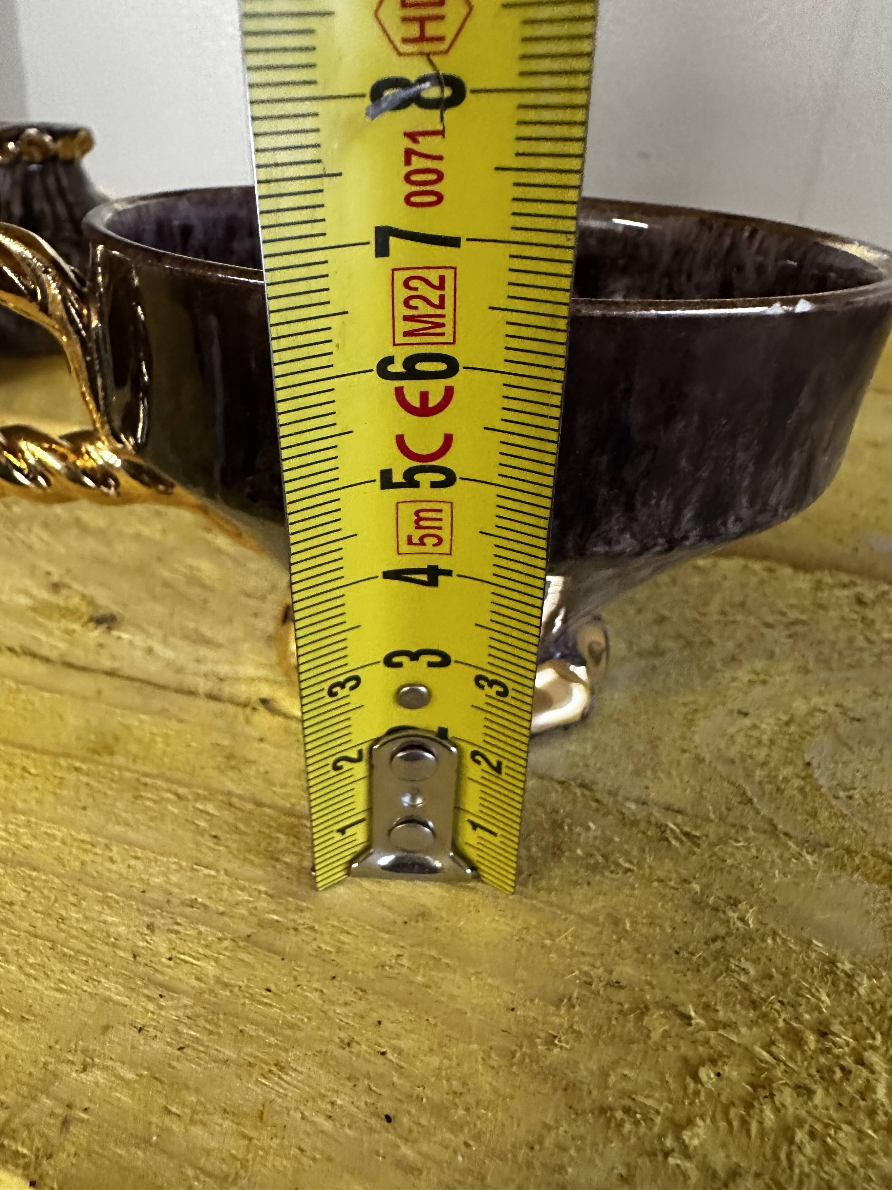 6 Maius-Giuge Vallauris ceramic teacups