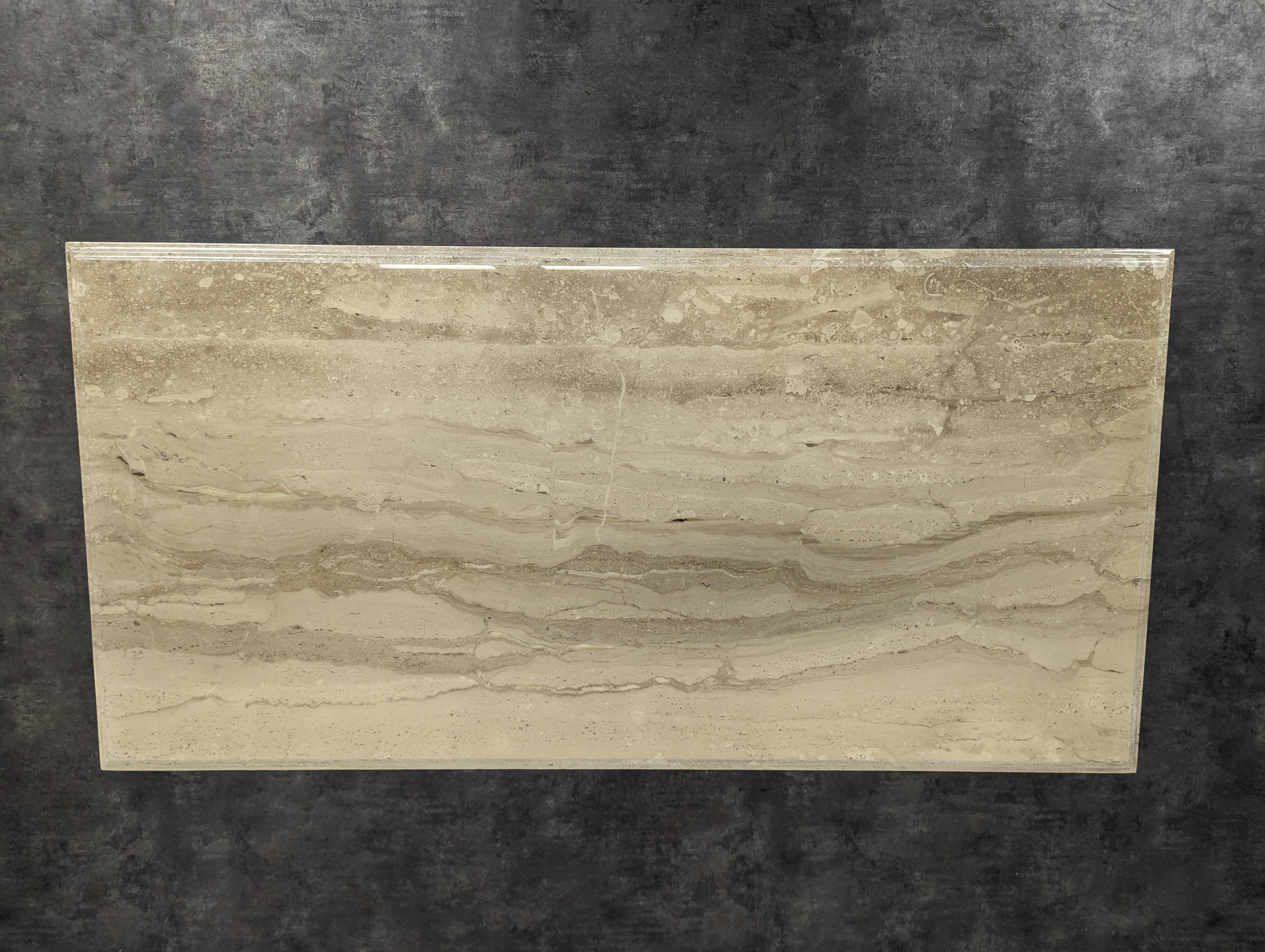 Italian coffee table in travertine