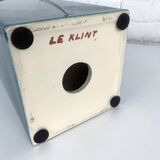 Le Klint Floor Lamp Model No. 357 in blue ceramic, glazed stoneware, Denmark