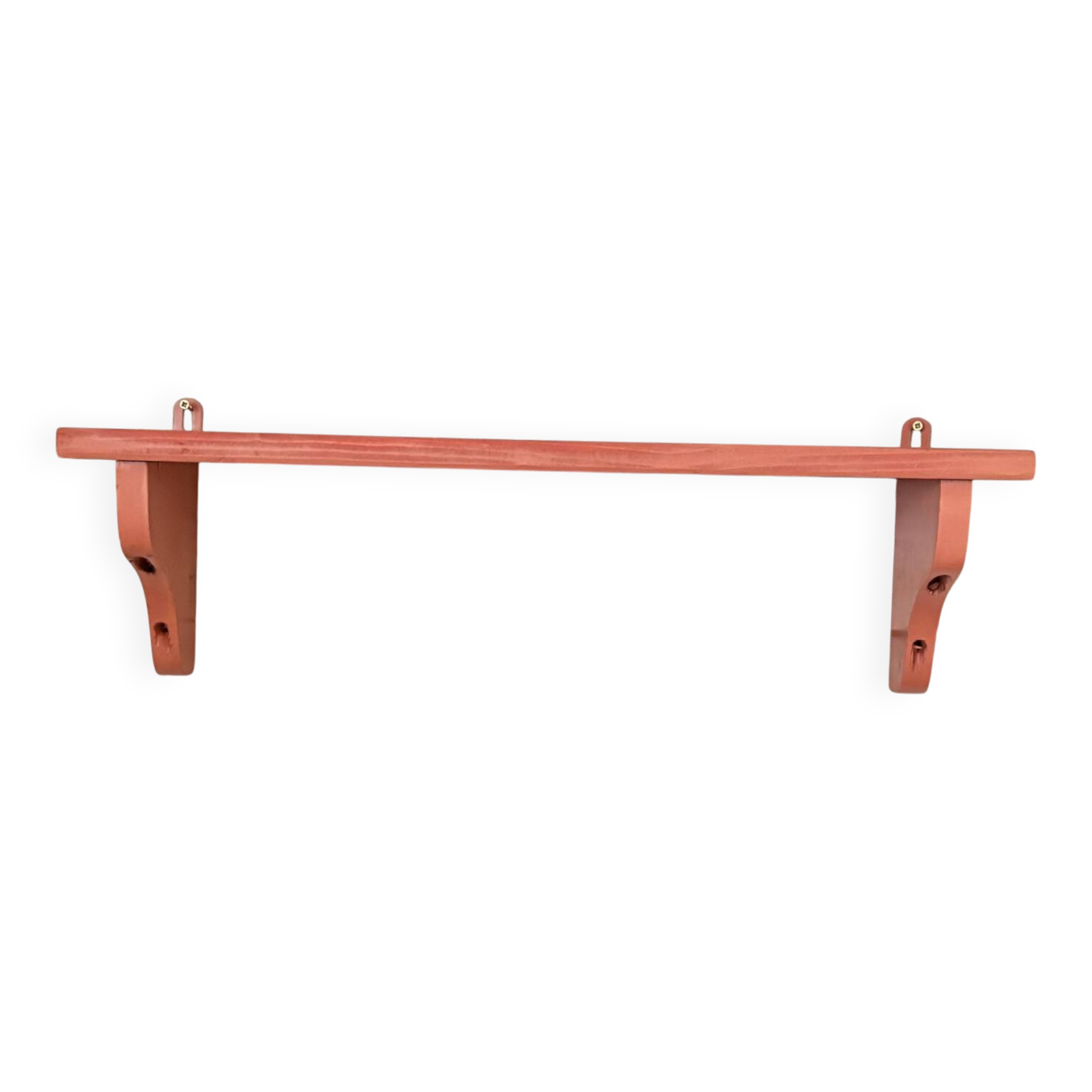 Bubble-gum pink wooden shelf