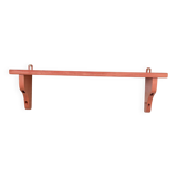 Bubble-gum pink wooden shelf