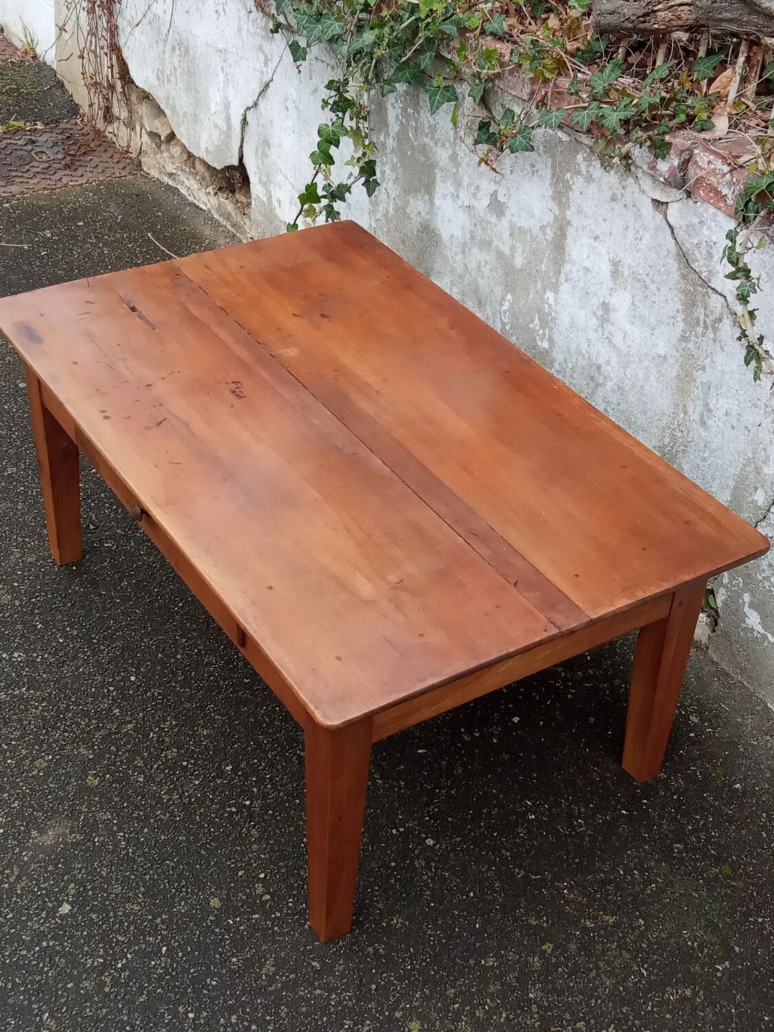 Cherry wood coffee table
