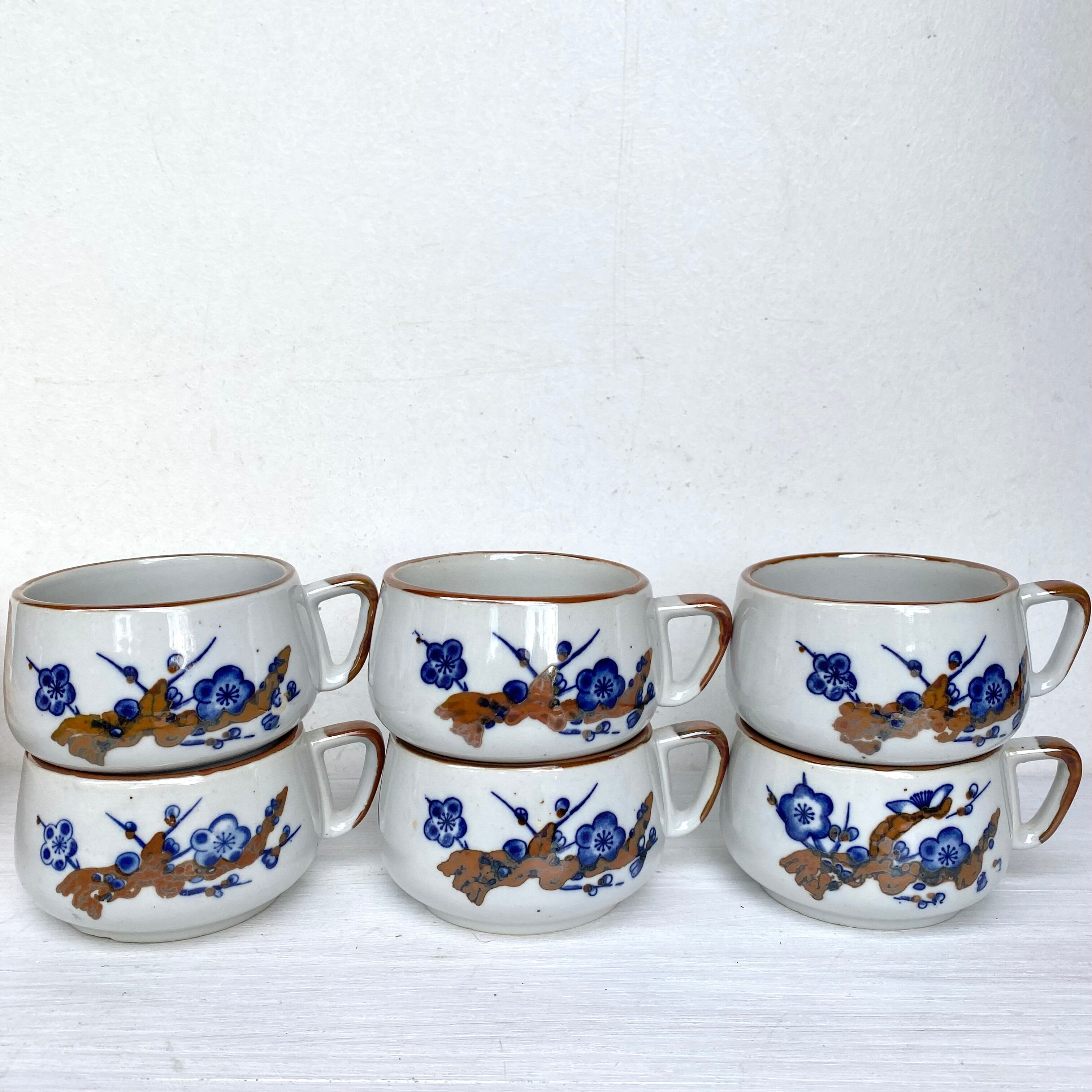 Vintage stoneware cups
