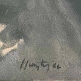 HST painting "Abstraction" Guy Feinstein (1929-2008) Narrative figuration