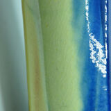 Vase bottle soliflore signed to identify contemporary multicolor design décor