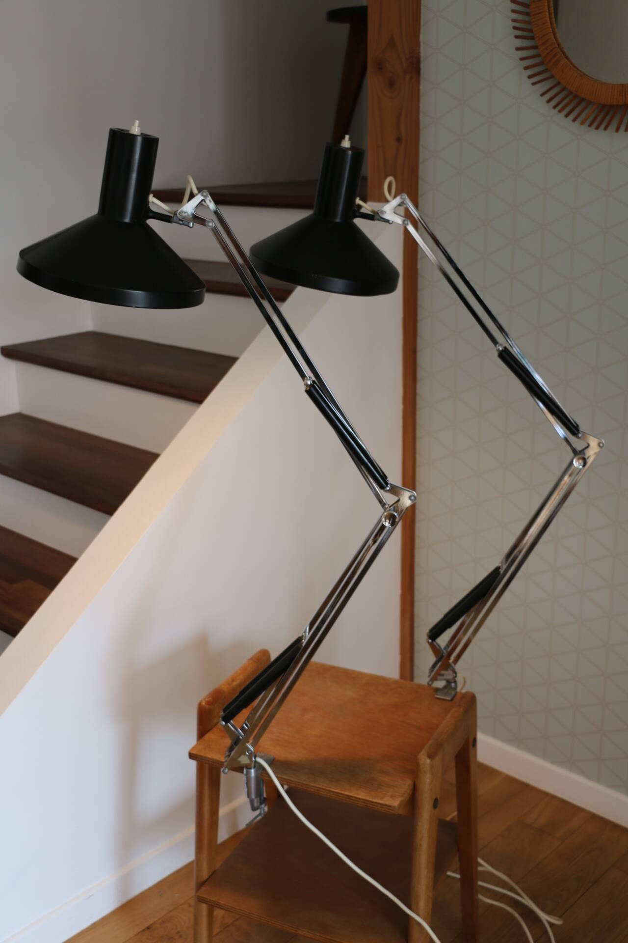 Luxo l1n black clamp lamp jacob jacobsen