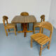 Set of 6 solid pine chairs in Scandinavian design by Reiner Daumiller.