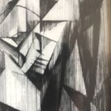 France MITROFANOFF, Untitled. Indian ink on paper. Small framed format.