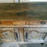 Buffet Bressan ancien en chêne et noyer