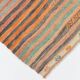 Pinstriped Pattern Vintage Kilim Rug, 201x227Cm