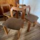 4 Chaises marrons