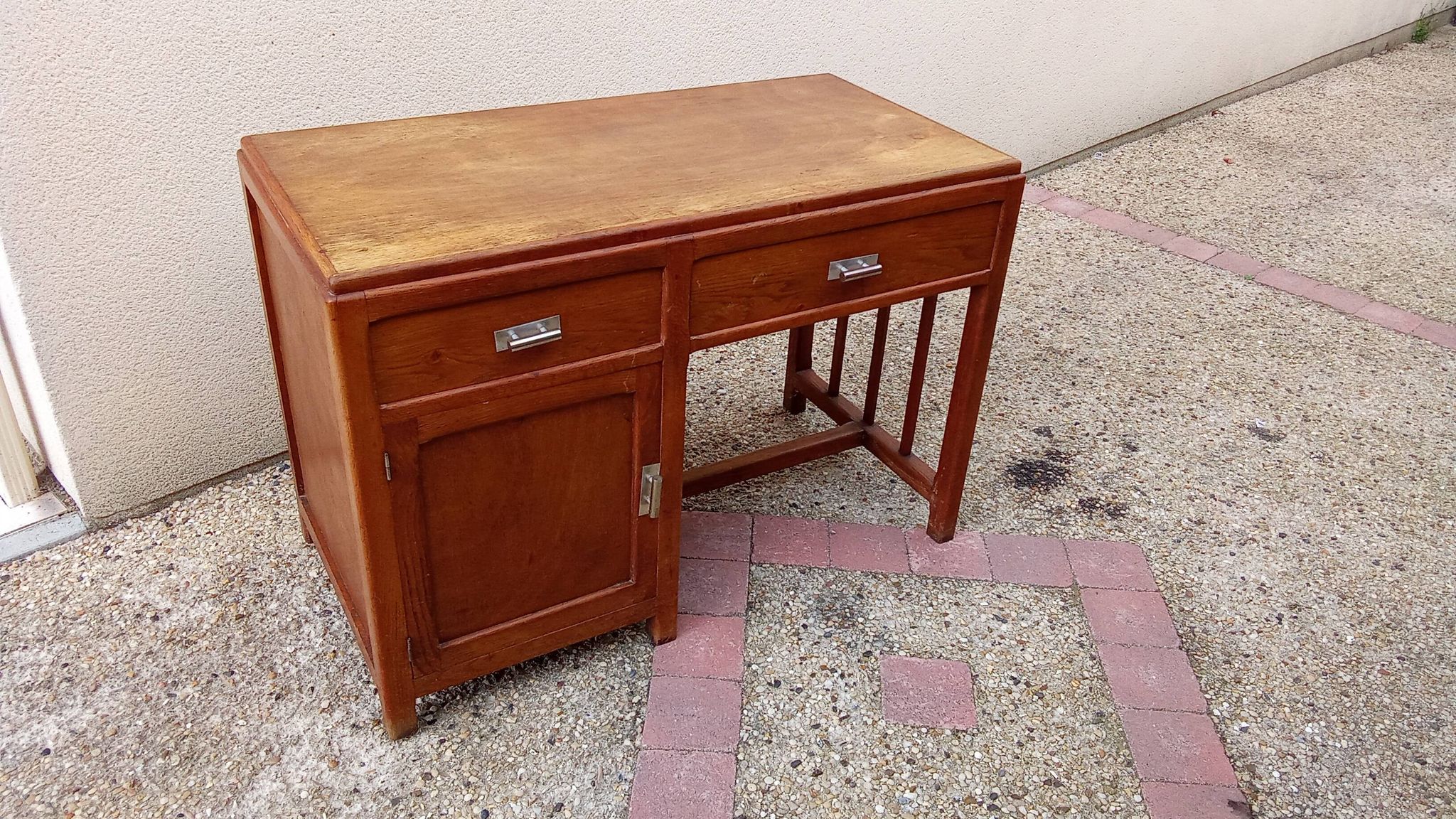 Old vintage wooden desk