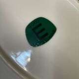 2 oval porcelain dishes with a floral pattern