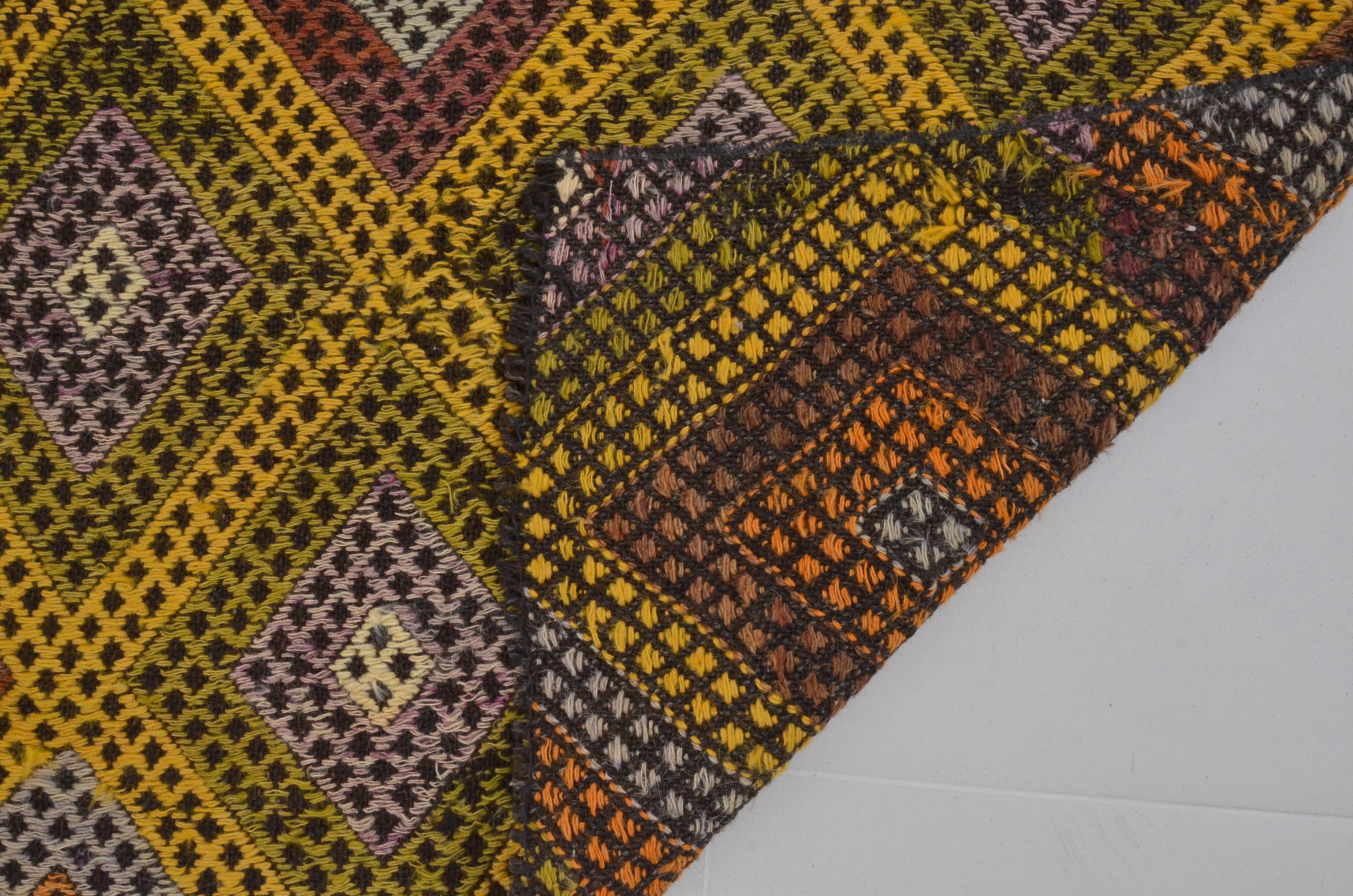 Small Oushak Vintage Kilim Rug sku 1985