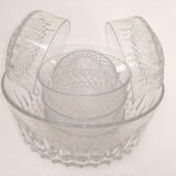 Arcoroc bowl with 6 cups