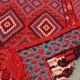 Red Berber kilim rug 140x185cm