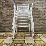 Set of 6 chairs and 1 rocking chair Rio by Emu 1960