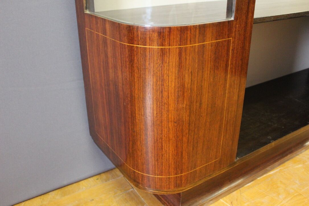 showcase Art deco rosewood