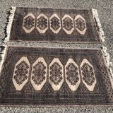 Paire de tapis d'orient du Pakistan fait main : 1.04 x 0.64 M